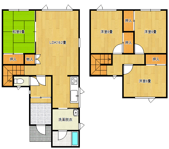 中古戸建　もえぎ町1丁目　4LDK
